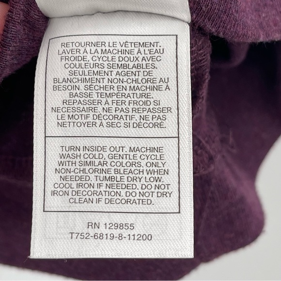 Disney Purple Rhinestones Mickey and Minnie Mouse Dancing Cartoon Sweatshirt - Picture 7 of 9